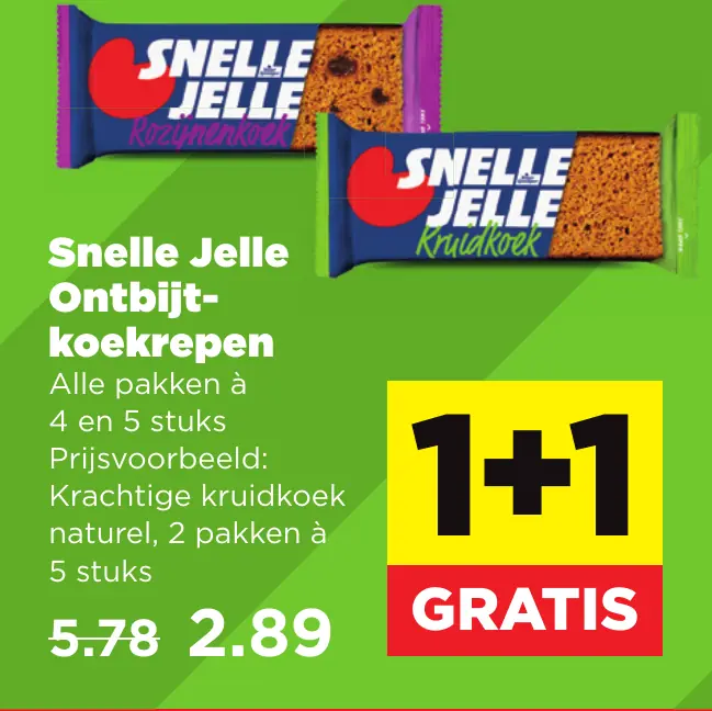 Snelle Jelle Ontbijtkoekrepen