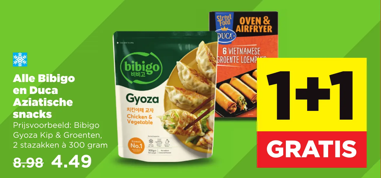 Alle Bibigo en Duca Aziatische snacks