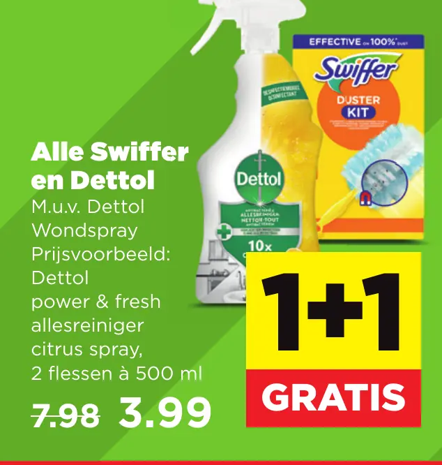 Alle Swiffer en Dettol