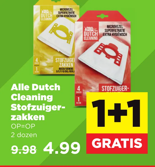 Alle Dutch Cleaning Stofzuigerzakken