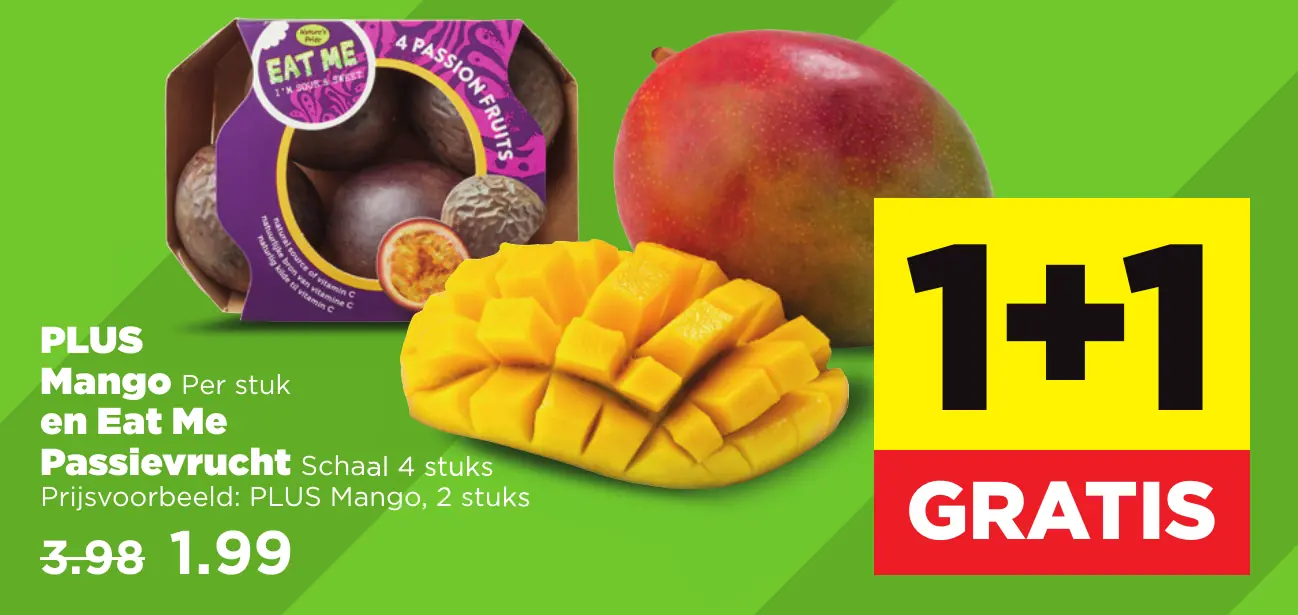 PLUS Mango en Eat Me Passievrucht