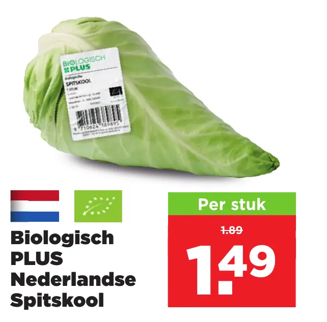 Biologisch PLUS Nederlandse Spitskool