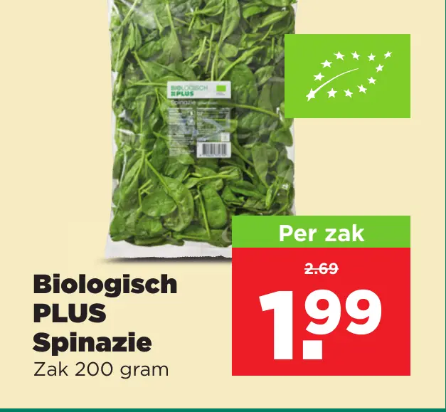 Biologisch PLUS Spinazie
