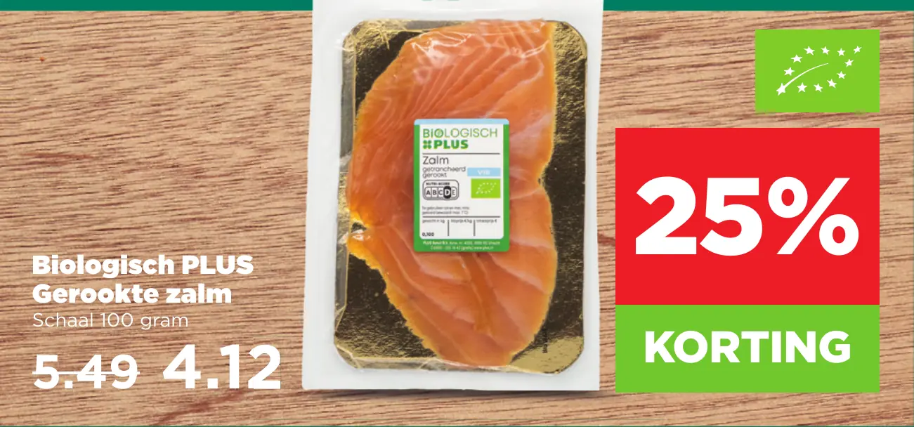 Biologisch PLUS Gerookte zalm