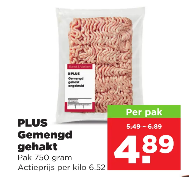 PLUS Gemengd gehakt