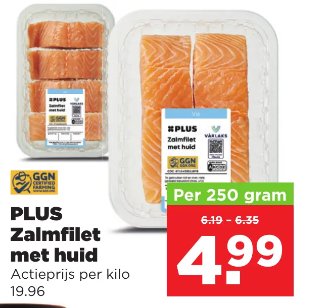 PLUS Zalmfilet met huid