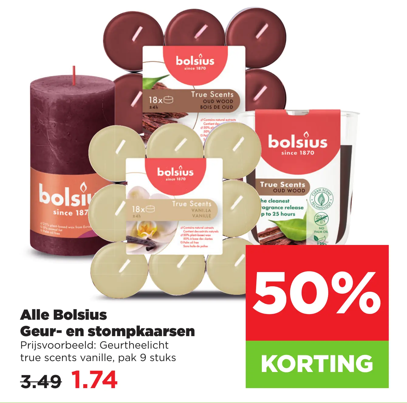 Alle Bolsius Geur en Stompkaarsen