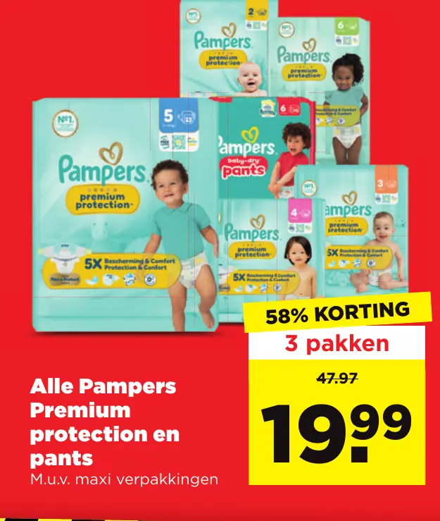 Alle Pampers Premium protection en pants