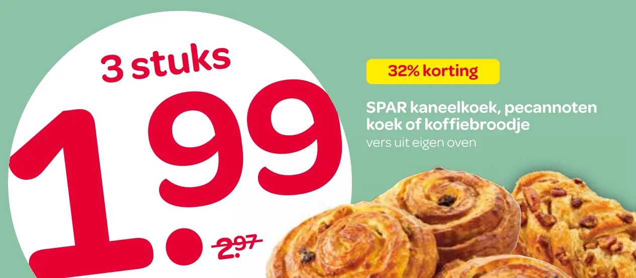 kaneelkoek, pecannoten koek of koffiebroodje
