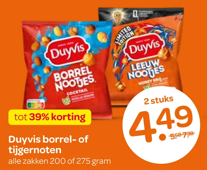 Duyvis borrel- of tijgernoten