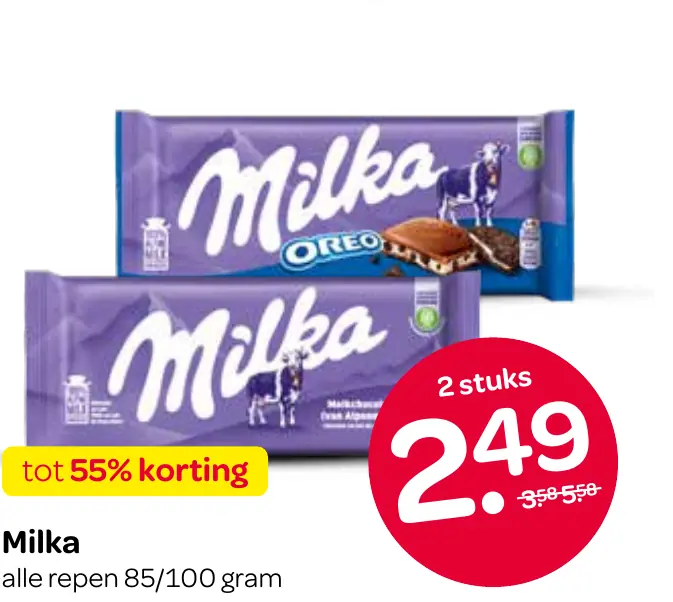 Milka alle repen