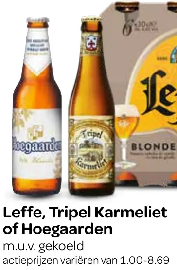 leffe, tripel karmeliet of hoegaarden