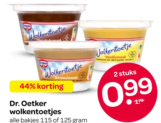 Dr. Oetker wolkentoetjes
