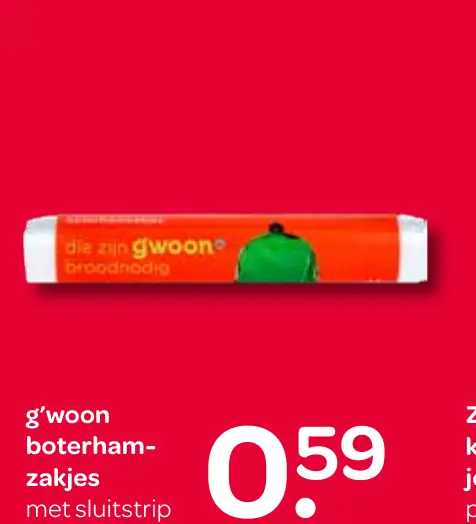 boterhamzakjes met sluitstrip