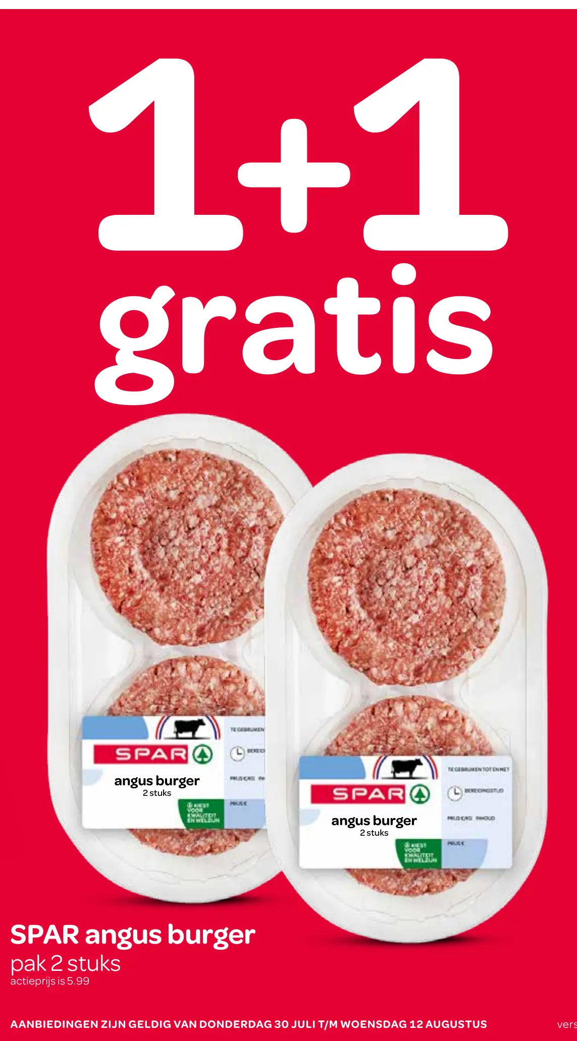 angus burger — 1+1 gratis