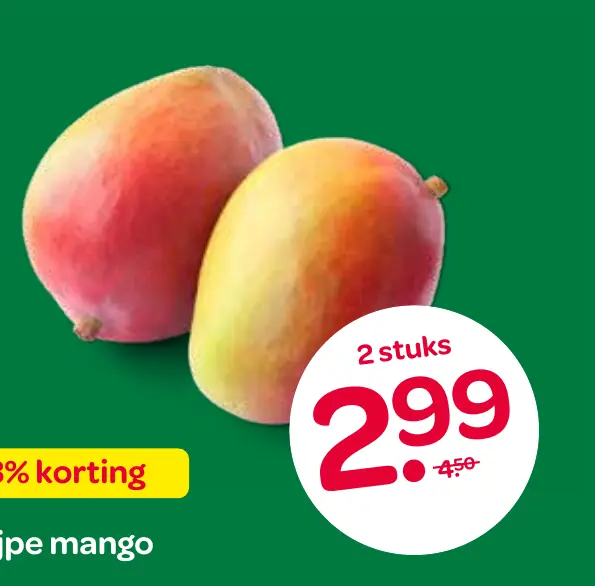 eetrijpe mango
