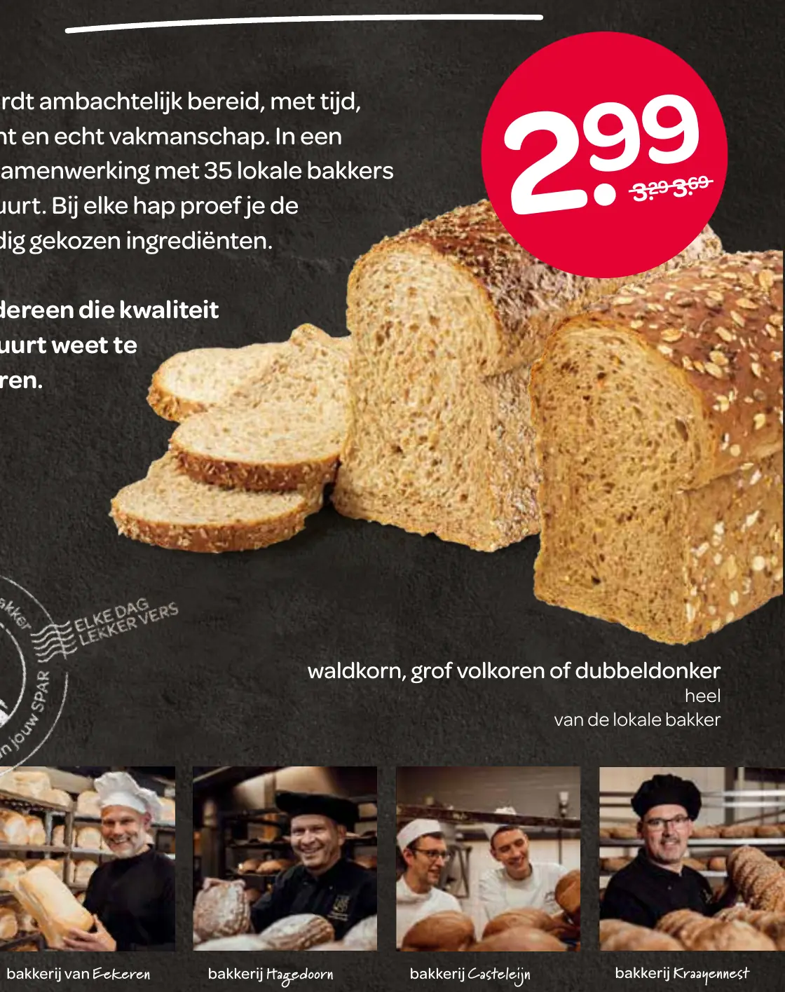 waldkorn, grof volkoren of dubbeldonker heel
