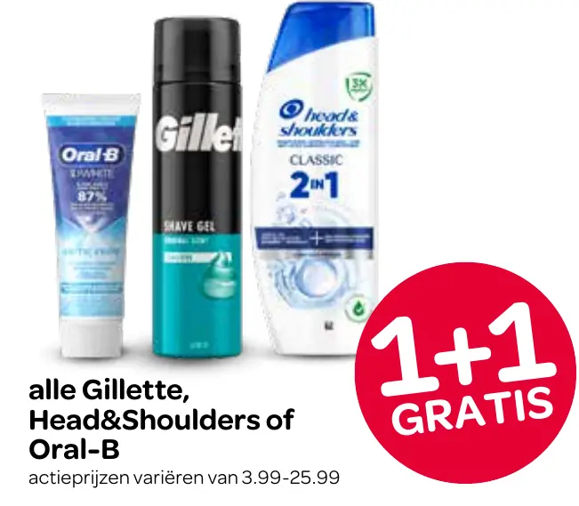 alle Gillette, Head&Shoulders of Oral-B