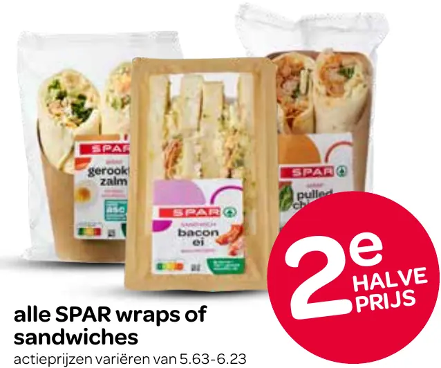 wraps of sandwiches