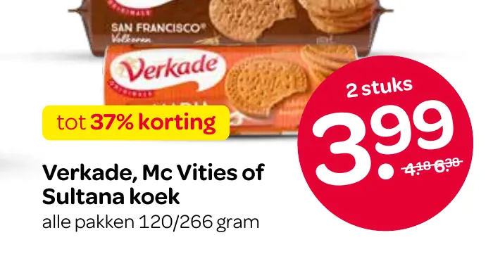 verkade, mc vities of sultana koek