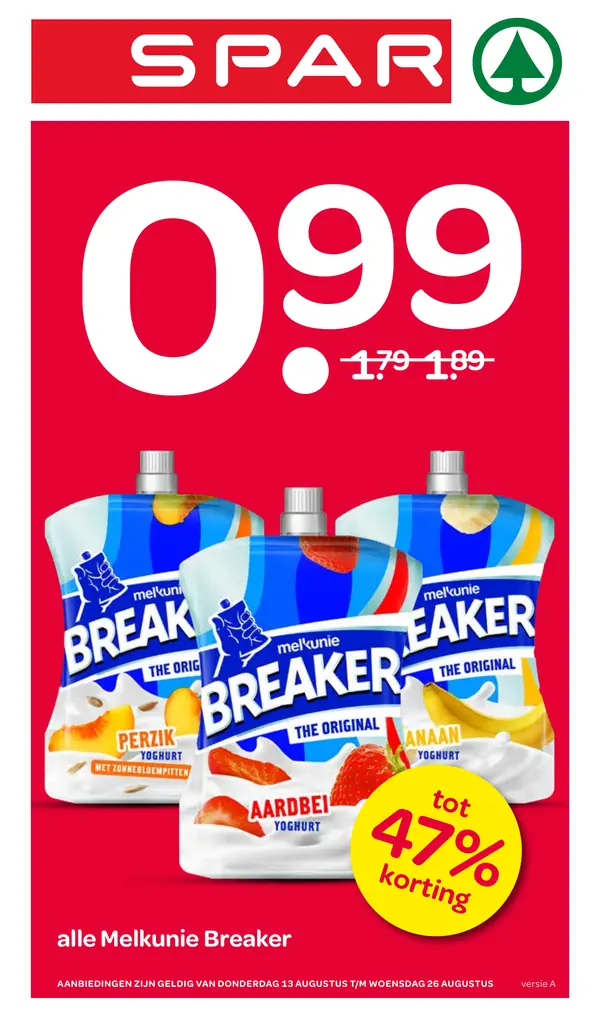 Cover van de Spar folder week 33