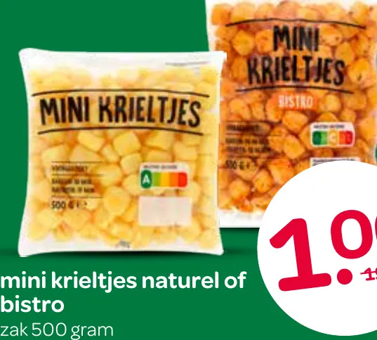 mini krieltjes naturel of bistro