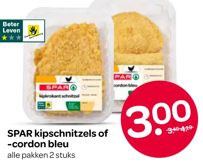 kipschnitzels of -cordon bleu
