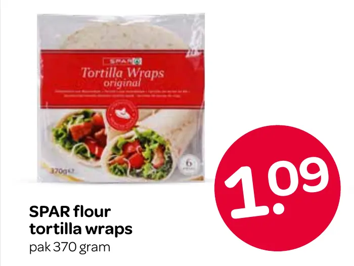 flour tortilla wraps