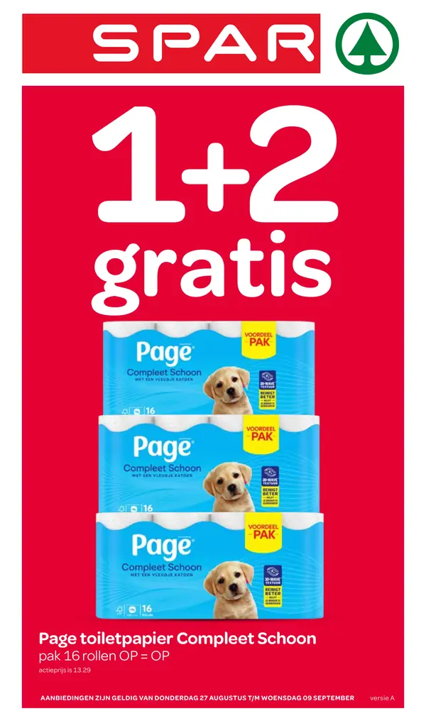 Cover van de Spar folder week 35
