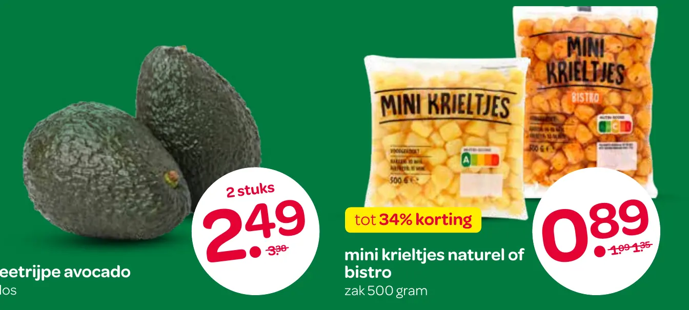 mini krieltjes naturel of bistro