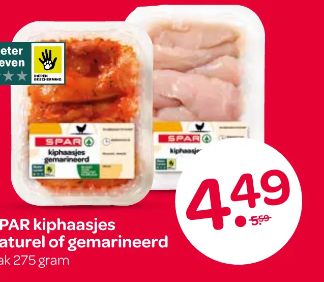 kiphaasjes naturel of gemarineerd