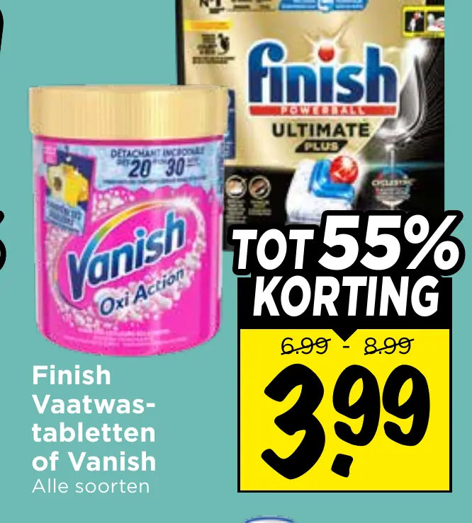 Finish vaatwastabletten of vanish