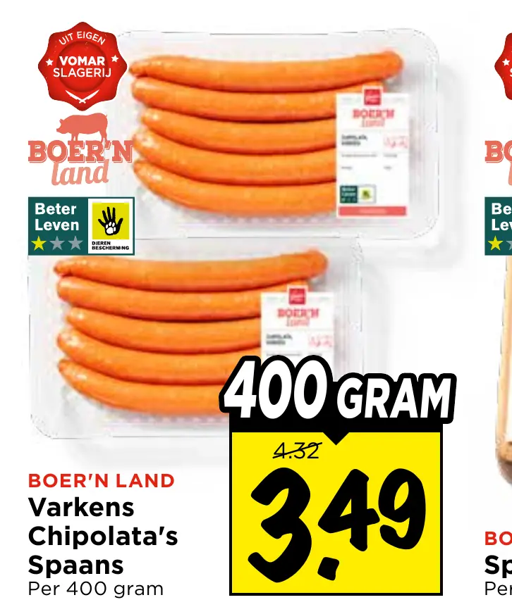 varkens chipolata's spaans