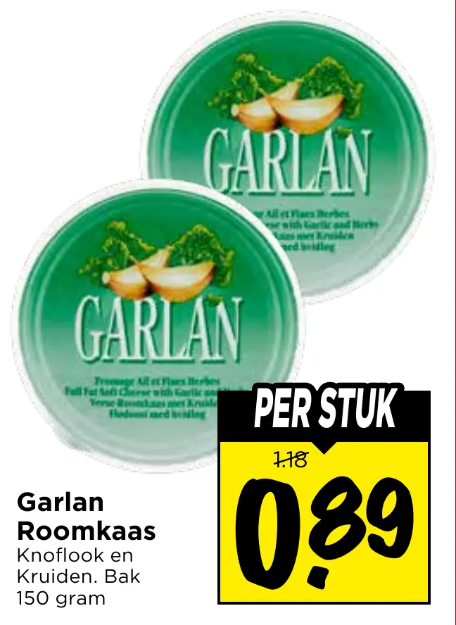 Garlan roomkaas knoflook en kruiden