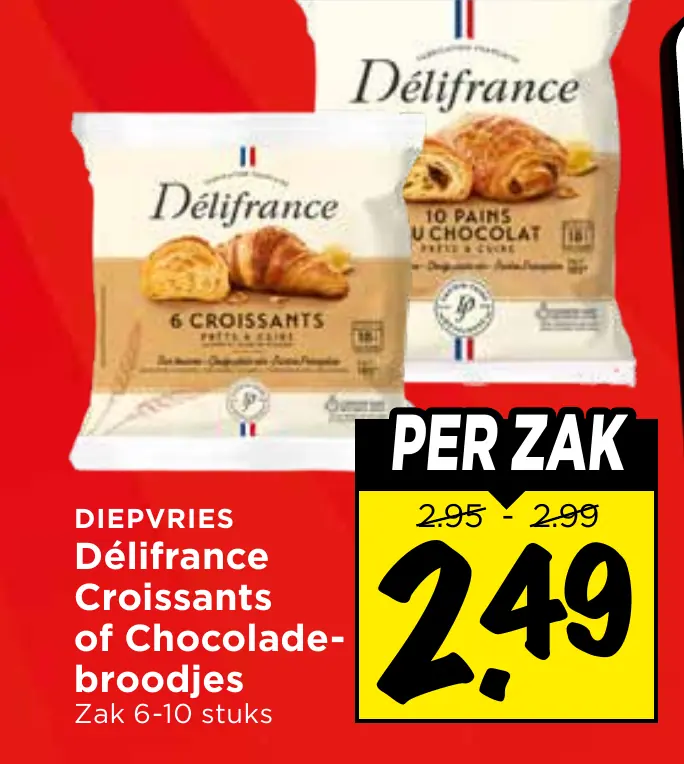 Délifrance croissants of chocoladebroodjes