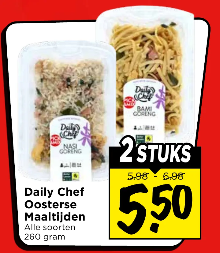 Daily Chef oosterse maaltijden