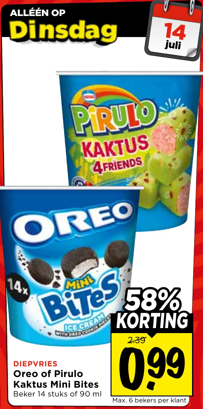 oreo of pirulo kaktus mini bites