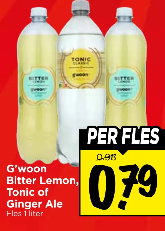 bitter lemon, tonic of ginger ale
