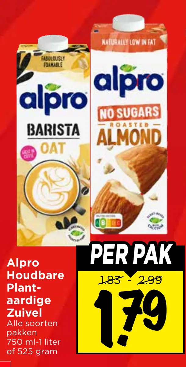 Alpro houdbare plantaardige zuivel