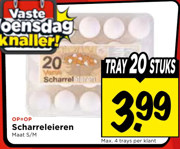 scharreleieren maat s/m