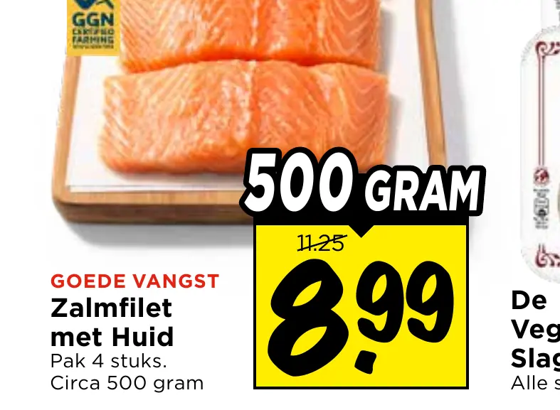 zalmfilet met huid