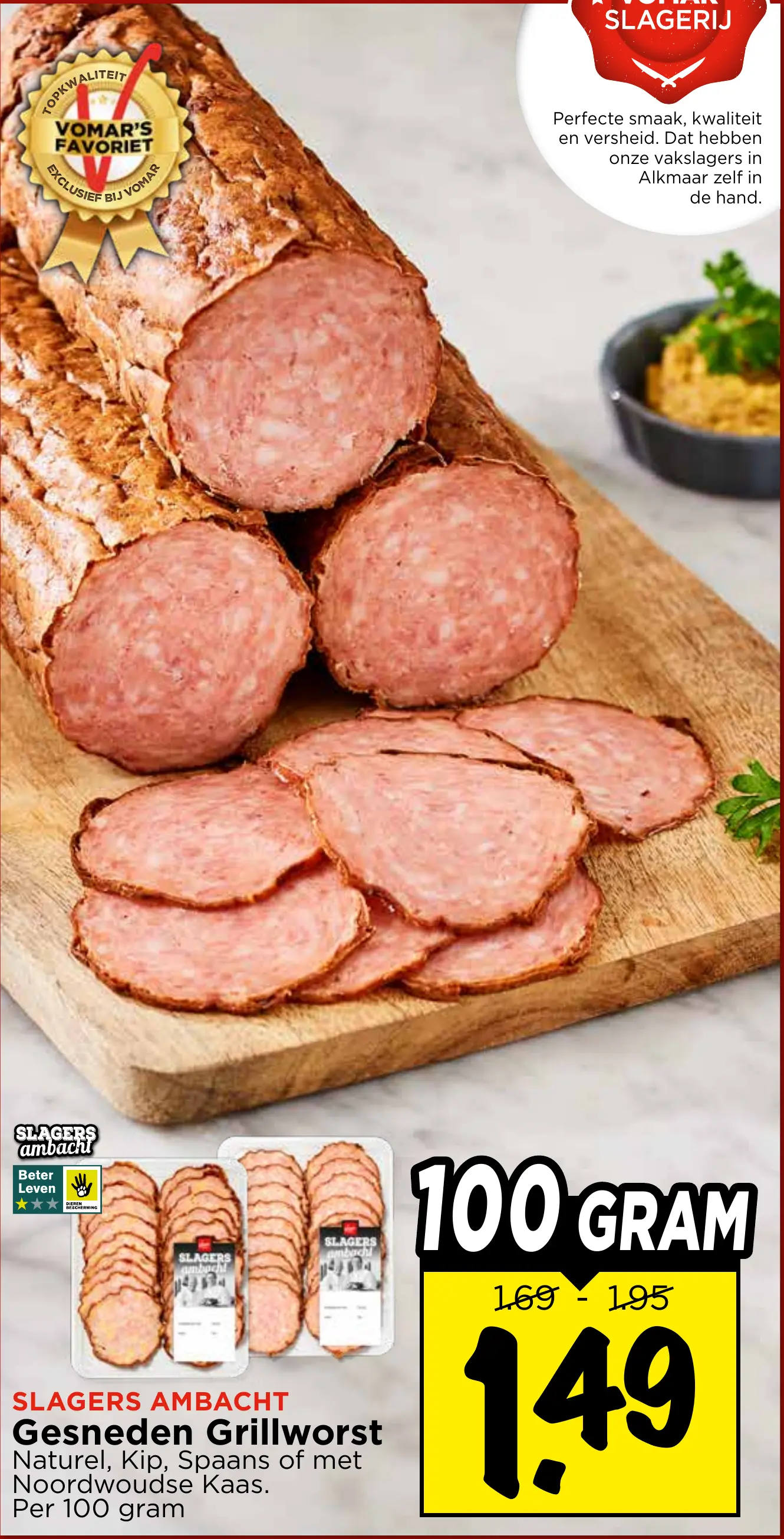gesneden grillworst