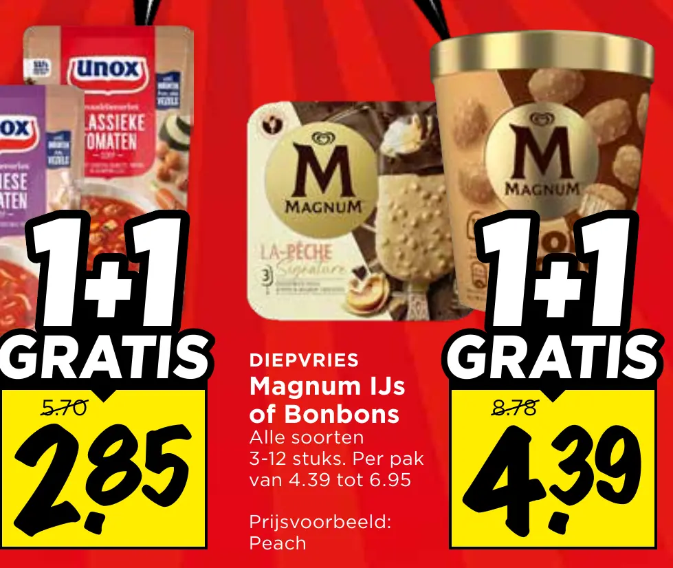 Magnum ijs of bonbons