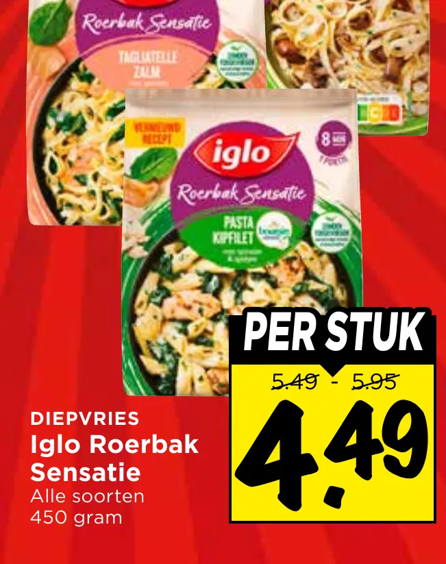 Iglo roerbak sensatie