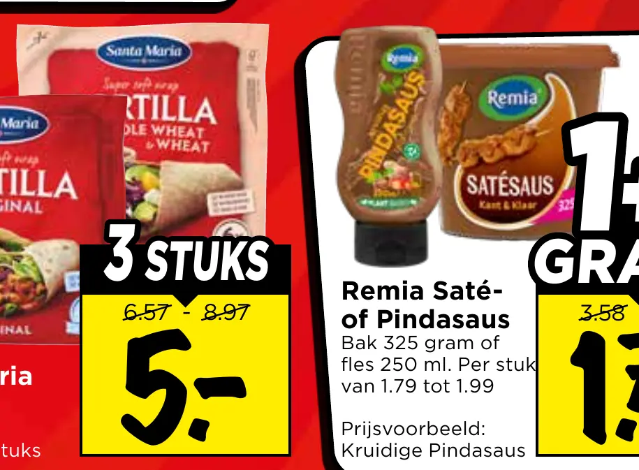Remia saté- of pindasaus