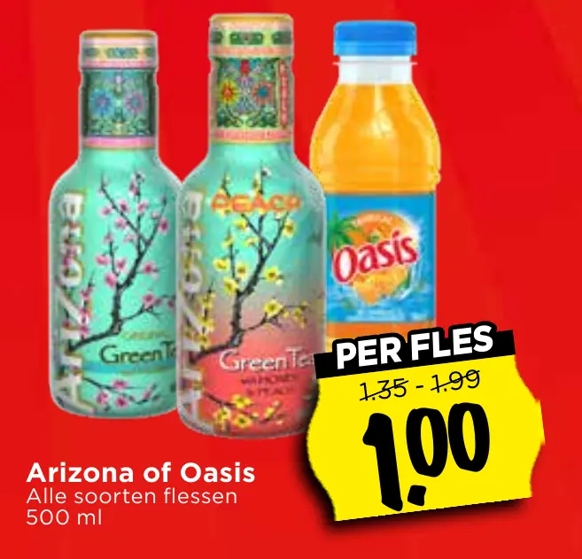 Arizona of Oasis frisdrank