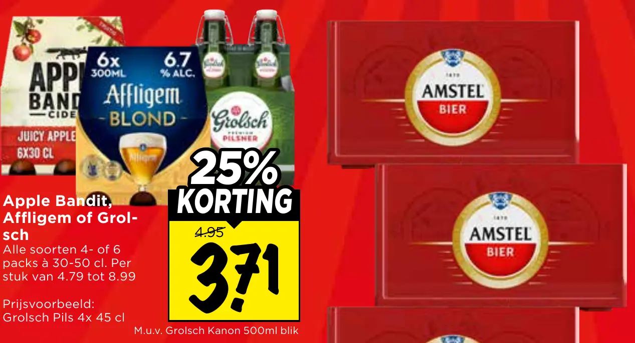 apple bandit, affligem of grolsch