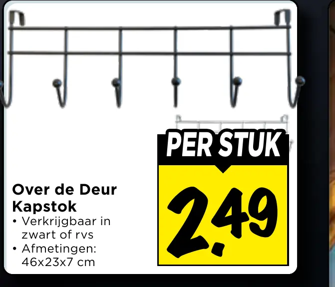 over de deur kapstok