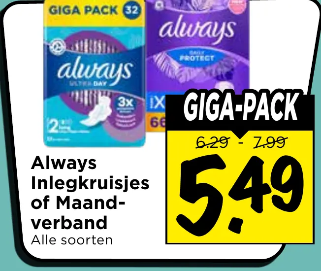 inlegkruisjes of maandverband