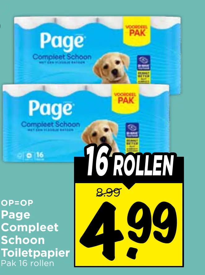 compleet schoon toiletpapier